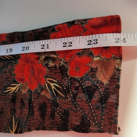 R&K Evening Rose Pattern Jacket Size Large EUC - Picture 7 of 9